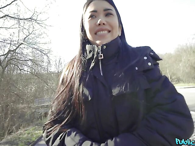 Public pick up and POV banging with exotic Russian girl Alina Crystall