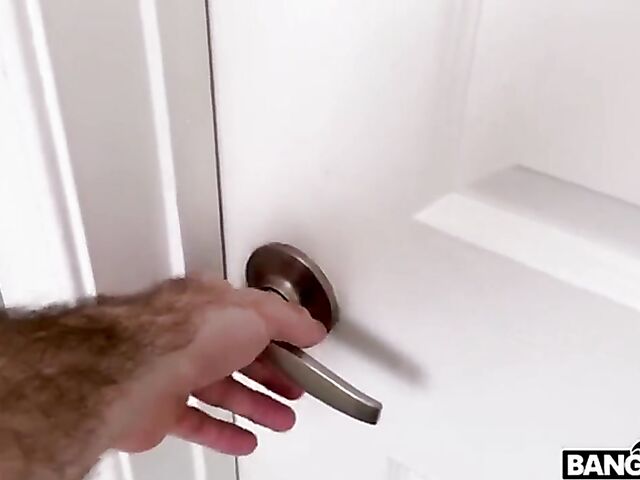 White cock in horny ebony teen Cecilia Lion