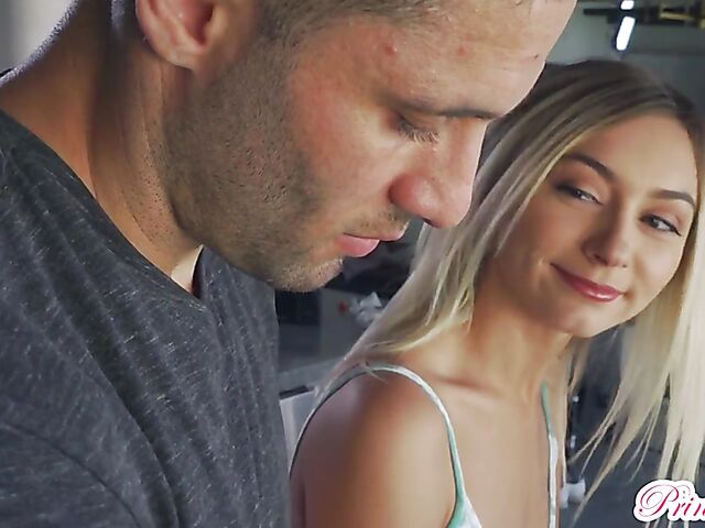 Skinny teen stepsister Chloe Temple gets spanked and pounded