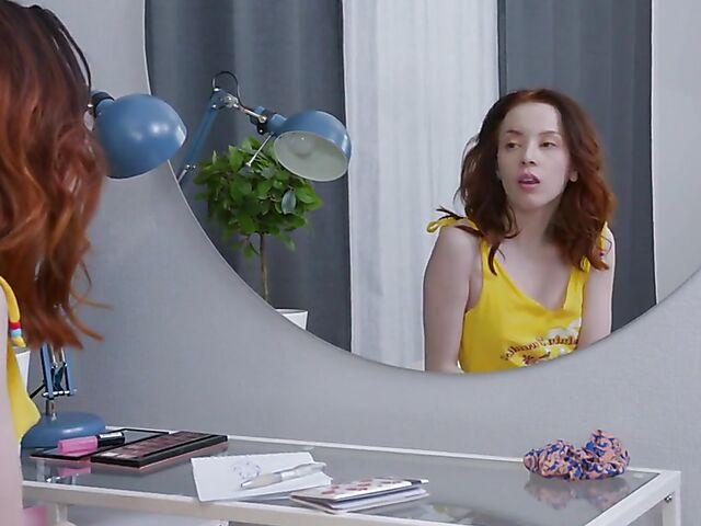 Lottie Magne - Redhead masturbation with a brand new toy