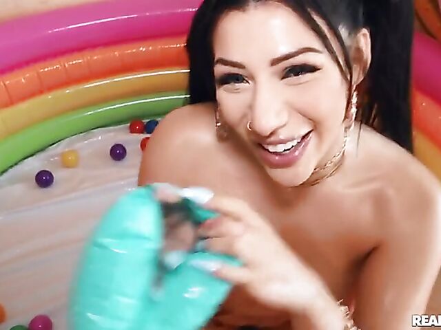 Big oiled ass and POV pussy drilling with Valentina Jewels