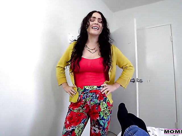 Mom Krissy Lynn POV with her stepson's black meat pole