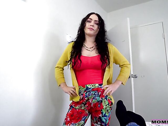 Mom Krissy Lynn POV with her stepson's black meat pole