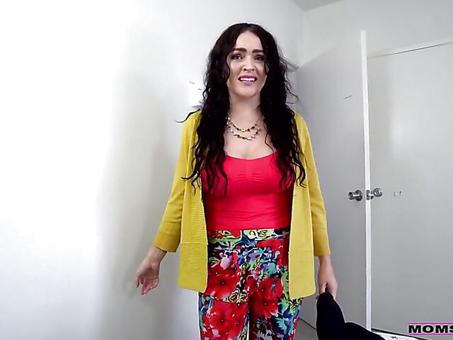 Mom Krissy Lynn POV with her stepson's black meat pole