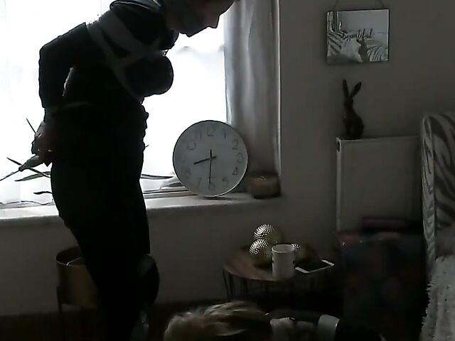 Non nude tape bondage with two pretty girls