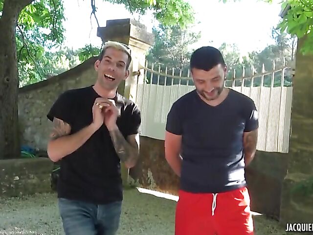 French tattooed MILF Cherry gets tag teamed