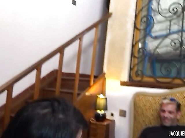 French tattooed MILF Cherry gets tag teamed