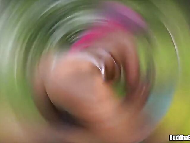 Big booty ebony outdoor banging in a bikini with Ethiopian bombshell Kally XO