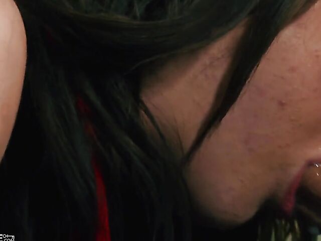 Sporty busty brunette Gabbie Carter gets pounded in the ring