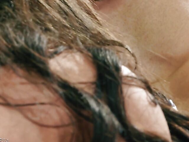 Sporty busty brunette Gabbie Carter gets pounded in the ring