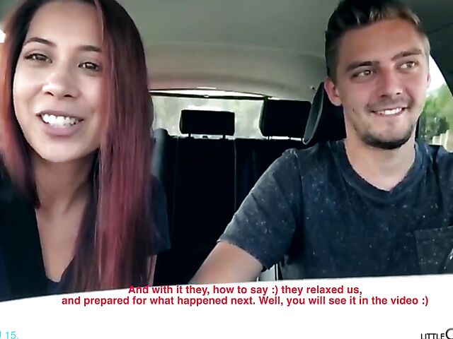 Foursome group sex with Little Caprice and Paula Shy