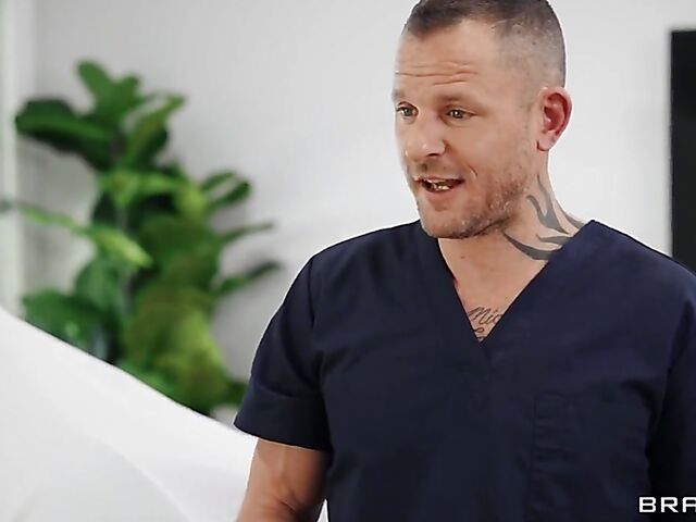 Big boobed Abigail Mac anal on the motorbike