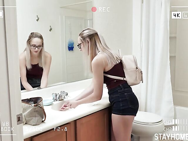 Aften Opal - Girl with glasses POV sex in quarantine wearing a face mask and gloves