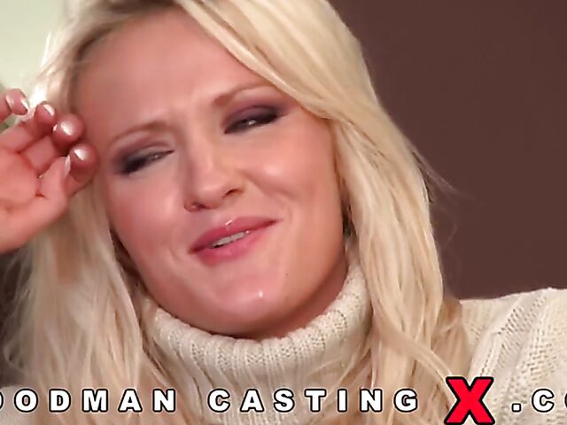 Ass fucking casting blonde Diora Cooper won't forget