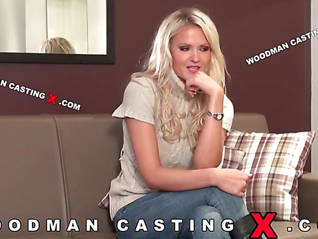 Ass fucking casting blonde Diora Cooper won't forget