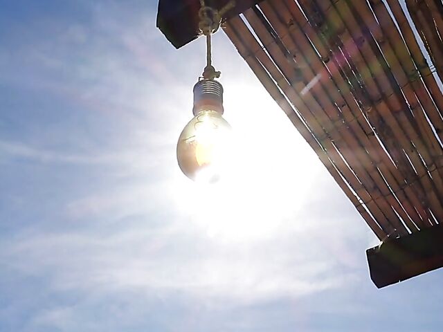 Outdoor solo in a sultry summer afternoon with orange juice all over Angel Constance's sexy body