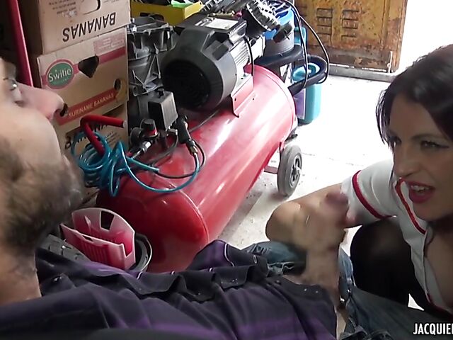 Missy - French nurse anal in red high heels