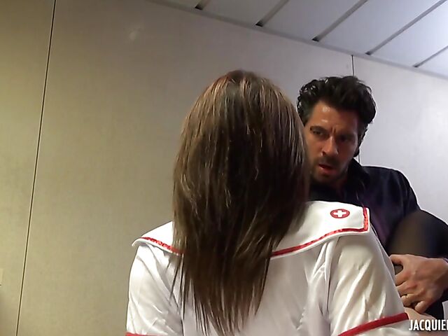 Missy - French nurse anal in red high heels