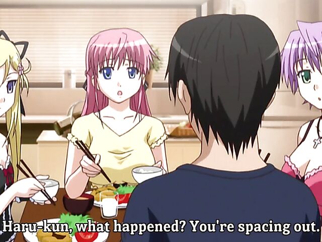 Three dirty sisters get nasty in an uncensored hentai anime