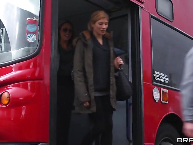 Danny D threesome on the bus with Madison Ivy and Jasmine Jae