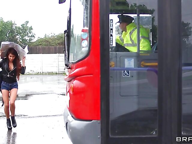 Danny D threesome on the bus with Madison Ivy and Jasmine Jae