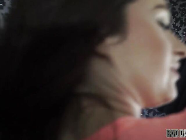 Stepdaughter Lacey Channing comes to daddy for a good POV fucking in his bed