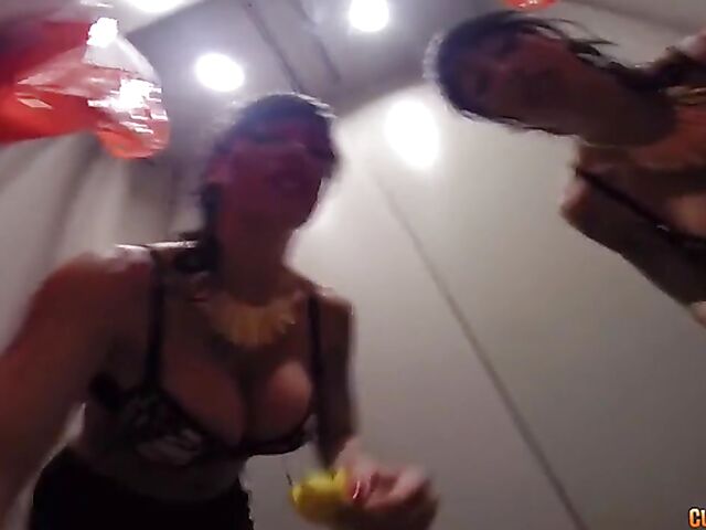 Tattooed Spanish slut Suhaila starts with a car blowjob in public