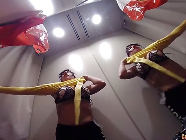 Tattooed Spanish slut Suhaila starts with a car blowjob in public