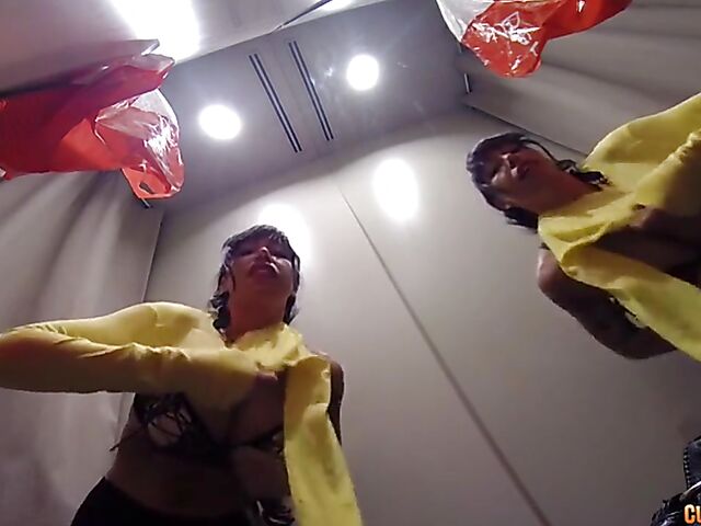 Tattooed Spanish slut Suhaila starts with a car blowjob in public