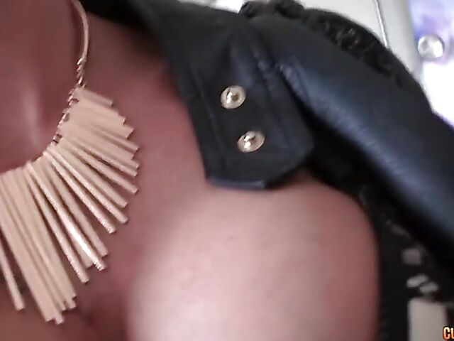 Tattooed Spanish slut Suhaila starts with a car blowjob in public