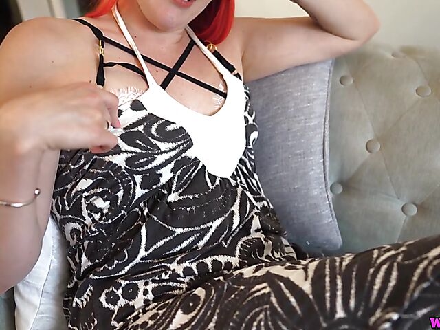 Red-haired MILF Auburn Fox and her jerk off instructions