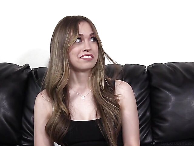 Young Shoshanna's backroom casting couch anal experience