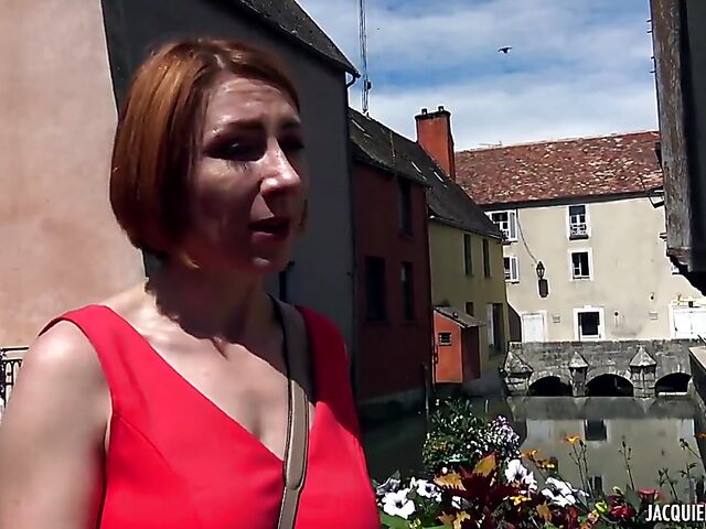 Mature outdoor anal with red-haired French woman Julie