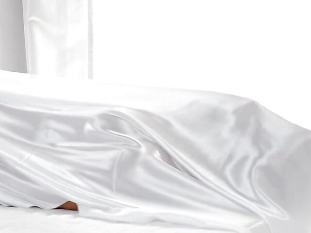  Real sensual sex in white lingerie with elegant Emylia Argan