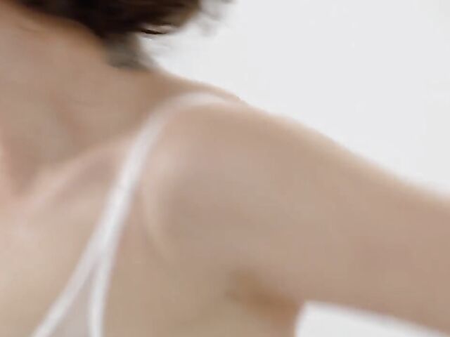  Real sensual sex in white lingerie with elegant Emylia Argan