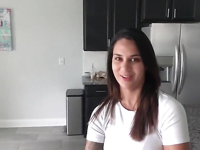 Cute MILF Alexis Zara POV while staying at home