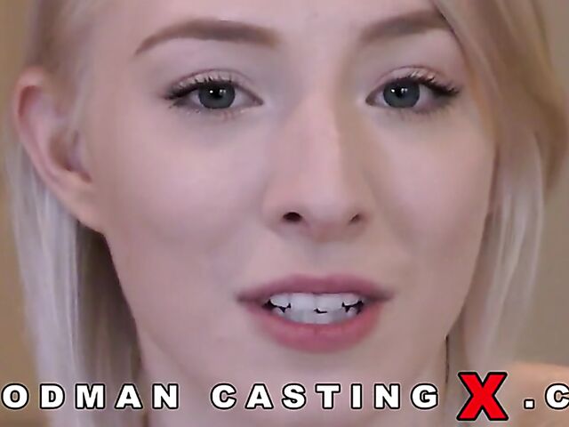 Blonde casting anal with lovely Trillium and Pierre Woodman