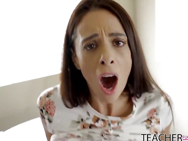 1 on 1 with his slutty milf teacher Eva Long