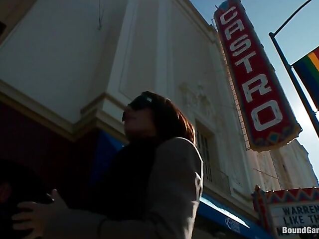 Interracial bondage gangbang with busty McKenzie Lee