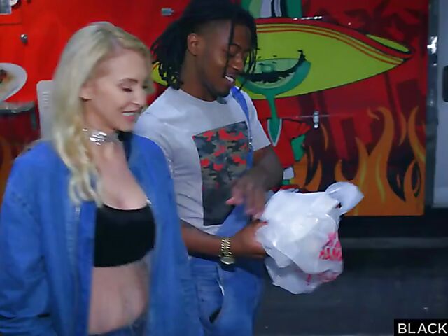 Blacked blonde Alix Lynx loves Sly Diggle's big shaft