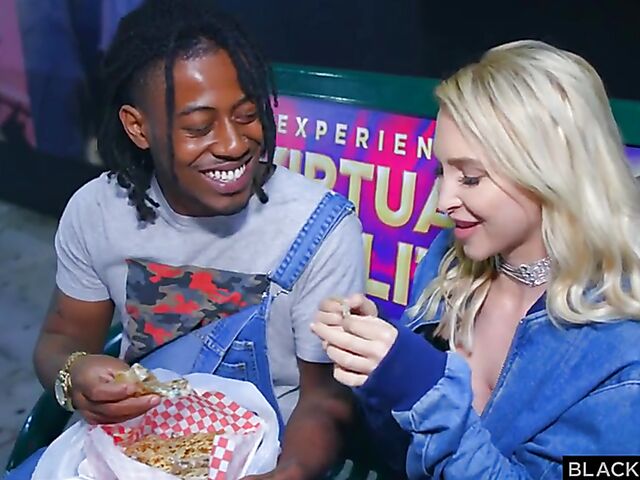 Blacked blonde Alix Lynx loves Sly Diggle's big shaft