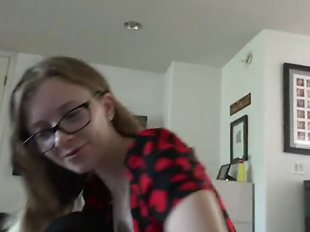 Skinny ATK girlfriend with glasses Riley Star is yours