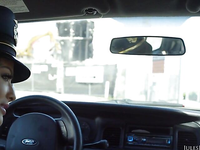 Katrina Jade - Anal BBC slut squirts in the car and gets an interracial creampie in her pussy