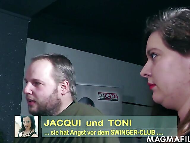 Chubby couple threesome with a mature sex therapist