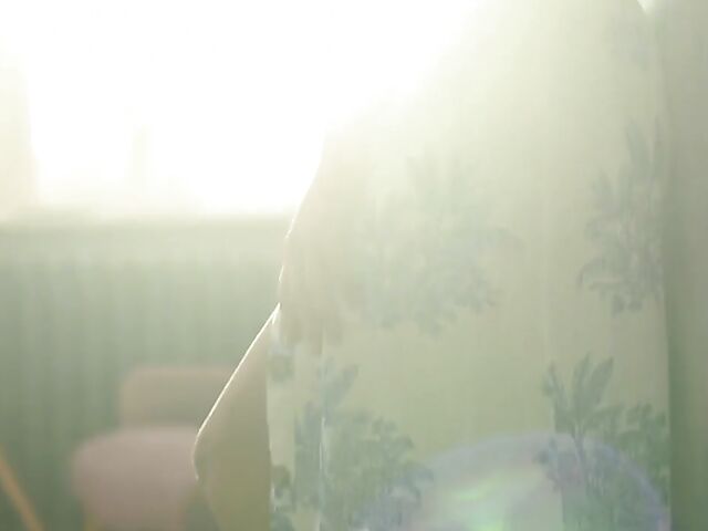 Tina Reese finger painting in the nude for Met Art