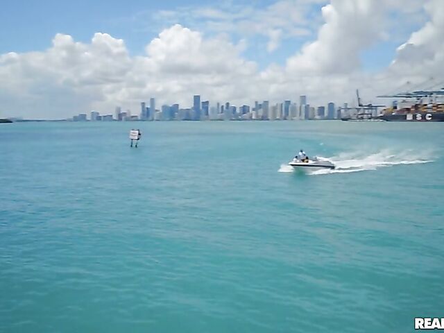 Bikini fuck on the boat with seductive girl Keira Croft