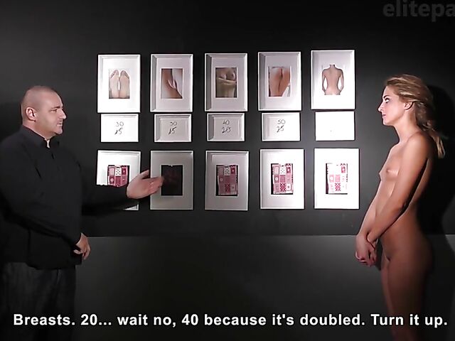 Elite Pain  - Naked slavegirl and clothed mistress hard whipping sessions card by card