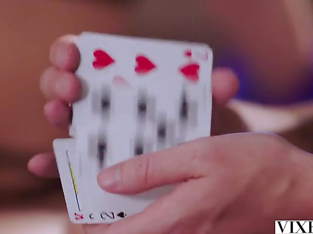 Interracial FFM 3some in the evening with two young babes Emily Willis and Scarlit Scandal