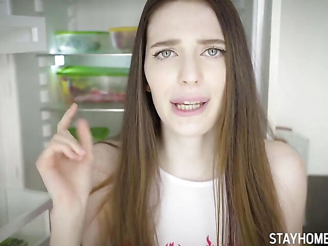 Stay home POV sex with big-eyed babe Reislin