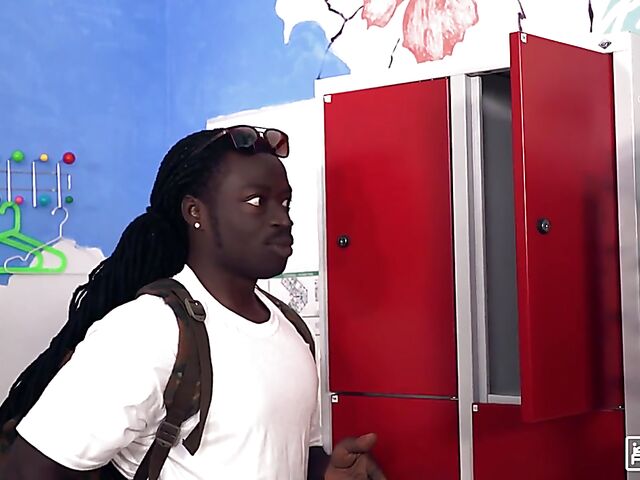 Interracial black cock anal in the hostel with slim hippie girl Eveline Dellai